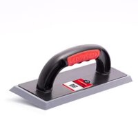 Ergonomisch geformtes Fugenbrett mit Gummi-Glättkelle für Fliesenleger und Heimwerker, hochwertiger Kunststoff und PVC-Belag, Made in EU