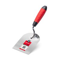 Maurerkelle mit 100 mm Breite, Gipserspachtel und Stukkateurkelle aus Edelstahl, rostfrei und rutschfestes Softgriff