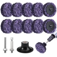 Reinigungsscheibe für Winkelschleifer, Entfernen von Farbe, Rost und Schweißnähte, 50mm Grobschleifscheibe mit Pad-Halter und Nylongewebe