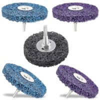 Hochwertige Schleifscheiben für Winkelschleifer, 100mm Durchmesser, 5 Stück, ideal für Reinigung von Oberflächen aus Stahl, Kunststoff, Faserprodukten, Stein und Beton.