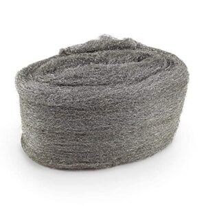 Stahlwolle für das Reinigen und Polieren von Holz, Glas, Stahl, Eisen, Bronze, Messing, Kupfer und Zinn - lebenslange Garantie - 120g Edelstahl Güteklasse 0000