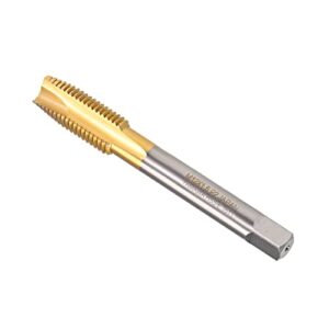 Hochwertiger Gewindebohrer mit spiralförmiger Spitze und titanbeschichteter Schnellarbeitsstahl 6542 für Innengewinde, M12 x 1.5 Gewinde, Titan Beschichtet