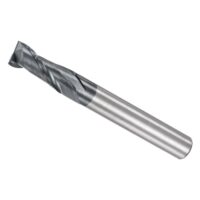 Hochwertiger CoCud VHM-Fräser zum Fräsen von Edelstahl und gehärtetem Stahl mit quadratischem Schaft, 6 mm x 15 mm Schneiden und AlTiN-beschichtetem P05-Hartmetall.