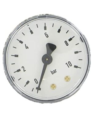 Comap S602005 1 Manometer, 1/4 Zoll, 10 bar, mit Druckanschluss hinten, neutral für präzise und sichere Messungen