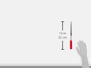 Hochwertige Fugenkelle in dänischer Form für Heimwerker und Handwerker, 12 mm