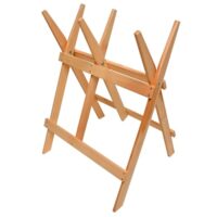DEMA Sägebock Buche 660x550x800 - Robuster Holzsägebock aus Buchenholz, stabiler Sägebock für Heimwerker und Profis mit großem Nutzen für komfortables und sicheres Arbeiten
