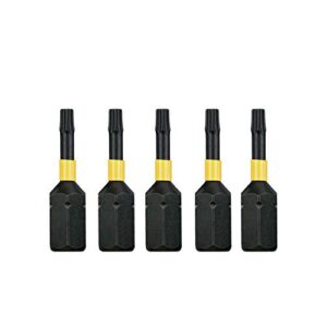 DEWALT Extreme Flextorq Schrauber-Bit T10, Set mit 5 Stück für Schlagschrauber, Bohrmaschinen und Schrauben, höchste Flexibilität und Lebensdauer