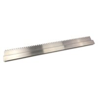 Aluminium Kartätsche mit 10x10mm Zahnung, Setzlatte 150cm Länge - Abziehlatte - Richtscheit - Putzlatte