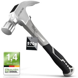 DIY Doctor Schwerer Zimmermannshammer - 20oz Hammer aus geschmiedetem Stahl mit rutschfestem TPR-Griff, ideal für Heimwerkerprojekte