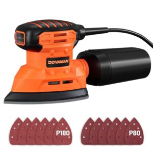 Dovaman DLS03A, 130W Dreieckschleifer für Holz und Stahl Oberflächen mit hoher Leistung und Zuverlässigkeit