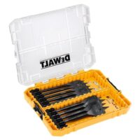 Dewalt Holz-Fräsebohrer-Set 9-teilig für Hart- und Weichholz, Bauholz, Holz mit Nägeln geeignet, DT70751-QZ
