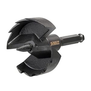 Dewalt Rapid Holz Forstnerbohrer, 74 mm ø für Bohrmaschinen in Hart und Weichholz, saubere Durchbruchsbohrungen