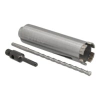 Diamant Bohrkrone SDS-plus Aufnahme und Zentrierbohrer, 180 mm Nutzlänge, Ø 52 mm, Betonbohrkrone, Kernbohrer für professionelle Bau- und Handwerksarbeiten