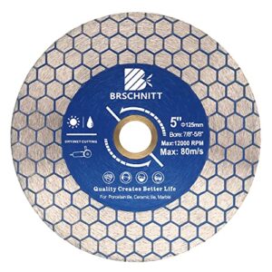 Doppelseitige Diamant-Trennscheibe 125mm für schnelles Schneiden, Schleifen und Bearbeiten von Granit, Marmor, Fliesen und Natursteinen.