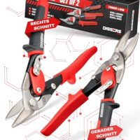 Professionelle Blechschere mit Hebelübersetzung für Trockenbau und Drahtgitter
