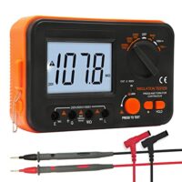 Digitales Megohmmeter für Isolationstests mit 1000V Prüfspannung und Messbereich von 0,1 MΩ bis 2 GΩ