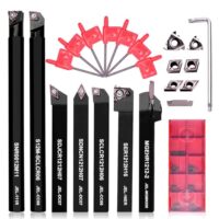 Hochwertiges Werkzeughalter Set mit Hartmetall-Einsätzen und Schraubenschlüsseln, ideal für Heimwerker und Profis geeignet, 21 Teile im Set