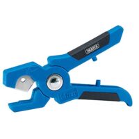 Hochwertiger Schlauchschneider für Kunststoff-, Gummi- und Vinylrohren, Durchmesser 3-14 mm, Premium-Handwerkzeug mit Edelstahlklinge und ergonomischem Gummidrehgriff.