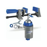 Dremel 2500 Multi Vise - Schraubstock mit abnehmbarer Soft-Spannbacken und Werkzeugständer-Adapter zum Halten von Werkzeugen, Energieklasse A