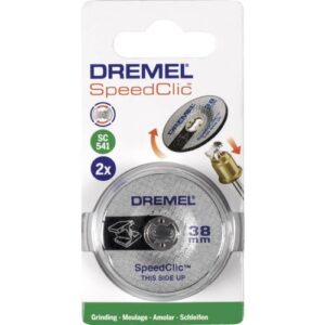 Dremel SC541 EZ SpeedClic Schleifscheibe - Zubehörset für Multifunktionswerkzeug mit 2 verstärkten Schleifscheiben zum Schleifen von Metall, Aluminium, Stahl u.v.m.