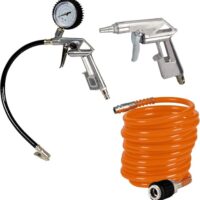 Original Einhell Druckluftset, 3-teiliges Set zum Säubern, Reifenfüllen und Arbeiten mit Druckluft. Kompatibel bis 8 bar Arbeitsdruck.