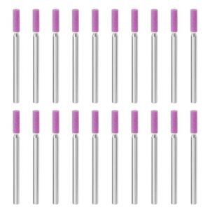 20-teiliges Schleifstein-Bits aus Korund, rotierendes Schleifstein-Bohrer Set für Elektrosägen und Oberflächenschleifen