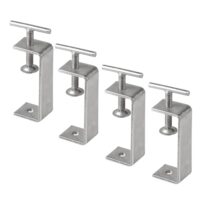 Trägerklemme aus Edelstahl mit C-Zwinge, Einstellungsmöglichkeit von 53-93mm, ideal für Schweißen, Tischlerei und Holzarbeiten