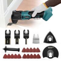 Multifunktionswerkzeug für Makita Akku 18V Li-Ion mit 6 Einstellungen, bürstenloser Motor und 23 Zubehörteilen