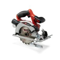 Bild der Einhell Akku-Handkreissäge TE-CS 18/165-1 Li-Solo Power X-Change, 18 V, Li-Ion, Ø165 x Ø20 mm Sägeblatt, werkzeuglose Einstellung bei Schnitttiefe + Neigungswinkel, ohne Akku und Ladegerät