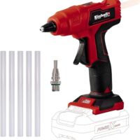 Einhell Akku-Heißklebepistole TE-CG 18 Li - Solo Power X-Change, Lithium-Ionen, in 120 Sekunden einsatzbereit, inkl. 5 Klebestifte + Flachklebedüse, ohne Akku und Ladegerät