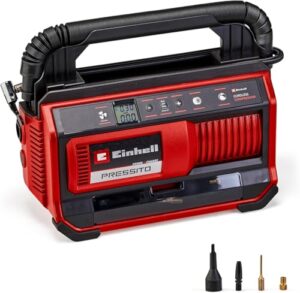 Einhell Akku-Kompressor PRESSITO 18/25 Power X-Change - Hochdruckschlauch, Niederdruckschlauch und Adapter-Set