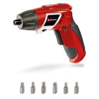 Einhell Akkuschrauber TC-SD 3,6 Li mit LED-Licht und Softgriff auf weißem Hintergrund