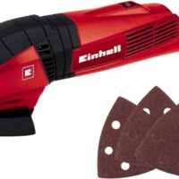Einhell Deltaschleifer TC-DS 19, 190 W, 20.000/min Schwingzahl, ergonomischer Softgriff, Extreme Fix, Staubabsaugadapter, inkl. 3-teiliges Schleifpapier