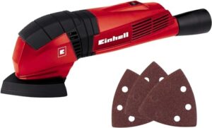 Einhell Deltaschleifer TC-DS 19, 190 W, 20.000/min Schwingzahl, ergonomischer Softgriff, Extreme Fix, Staubabsaugadapter, inkl. 3-teiliges Schleifpapier