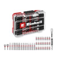 Original Einhell M-CASE 42-tlg. Bit-Set mit umfangreicher Auswahl an Bits, Magnethalter und Schnellwechselbithalter in einer transparenten Aufbewahrungsbox