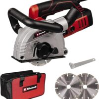 Einhell Mauernutfräse TE-MA 1500, 1.500 Watt, stufenlose Frästiefeneinstellung, flexible Schnittbreiteneinstellung, Softstart, inklusive Tasche und 2 Diamant-Trennscheiben