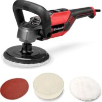 Einhell Polier- und Schleifmaschine CC-PO 1100/150 CE, 1100 W, Ø 150 mm Polierteller, Drehzahlelektronik 500 - 3.500 min-1, Konstantelektronik, Kletthaftung