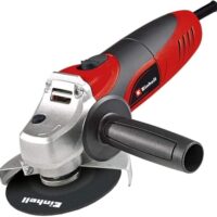 Einhell Winkelschleifer TC-AG 125, 850 Watt, 12.000 Umdrehungen pro Minute, 125mm Scheiben-ø, Scheibenschutz, Spindelarretierung, flacher Aluminium-Getriebekopf, Heimwerkerbedarf