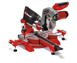 Leistungsstarke Einhell Zug-Kapp-Gehrungssäge TC-SM 216 mit 1600 Watt Leistung, max. Schnitttiefe und -breite 65 mm x 305 mm, Sägeblatt Ø 216 mm und Zugfunktion