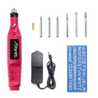 Elektrischer Gravierstift mit Kabel, DIY Gravurwerkzeugsatz, Graviergerät, Gravierer und Ätzer für Gravieren von Metall, Glas, Leder, Holz und Kunststoff