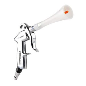 Trocken-Ausblaspistole mit hoher Präzision, Druckluftanschluss 1/4", Luftverbrauch 240 l/min, rotierender Kunststoffschlauch, Wirbel aus verdrehter Luft, höhere Präzision bei der Reinigung und dem Trocknen von Flächen