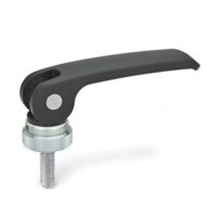 Exzenterspanner mit Schraube, 82mm Grifflänge, M8 Gewinde, Zink-Druckguss Hebel, schwarz, 1 Stück