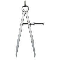 Hochwertiger FACOM Spitzzirkel mit 250 mm Durchmesser, handbetrieben und ideal für Heimwerken und Präzisionsarbeiten