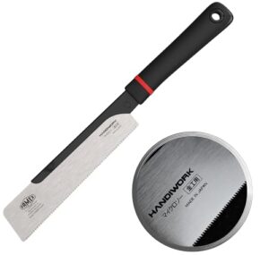 FAMEX 5520 Japansäge Dozuki Mini für feinste und präzise Arbeiten in der Holzverarbeitung, kleine Handsäge mit hochwertigen Sägeblättern aus Karbonstahl