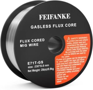 Hochwertiger Flussmittelkerndraht mit Durchmesser 0,8 mm und Gewicht 1 kg für verschiedene Schweißprozesse. Ideal für Allround-Schweißen, antioxidativ und resistent gegen Feuchtigkeit und Rost.