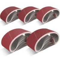 10 Schleifbänder aus Aluminiumoxid für Bandschleifmaschinen zum Polieren von Metall und Holz