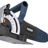 Ferm BJM1009 Flachdübelfräse mit 900 Watt, 50 Lamellendeubel Größe 20, Sägeblatt und Staubfangsack in einem robusten Aufbewahrungskoffer