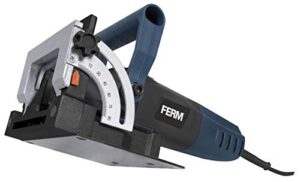 Ferm BJM1009 Flachdübelfräse mit 900 Watt, 50 Lamellendeubel Größe 20, Sägeblatt und Staubfangsack in einem robusten Aufbewahrungskoffer
