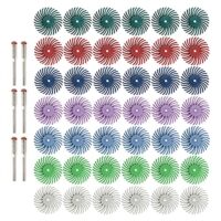 Radial-Borstenscheiben-Set mit 42 Scheiben für perfekte Polier- und Schleifarbeiten an Metall, Holz und Plastik