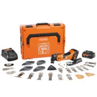 Multifunktionswerkzeug, Akku 4,0 Ah, 18 V, Zubehörset 60-teilig für Holz, Kunststoff und Metall, L-BOXX-System
